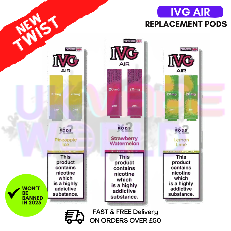 Buy Shop IVG Air 4 In 1 Replacement Pod Lowest Price - UK Vape World