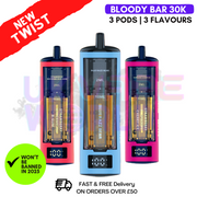 Shop Bloody Bar 30K Triple-Twist Prefilled Pod Kit - UK Vape World