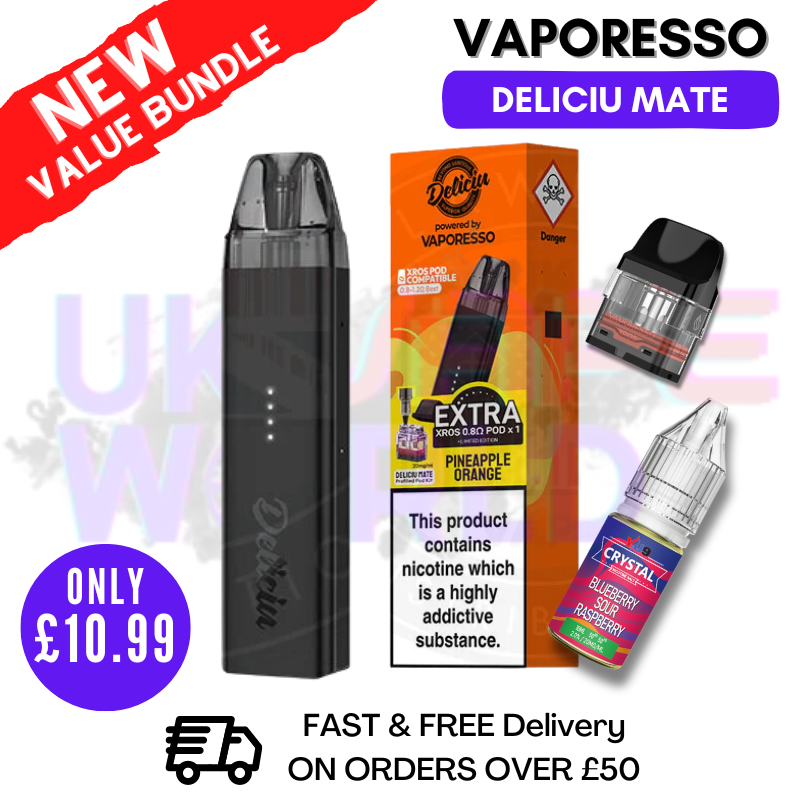 Vaporesso Deliciu Mate Vape Kit | FREE REFIL 1X POD | FREE 1X NIC SALT