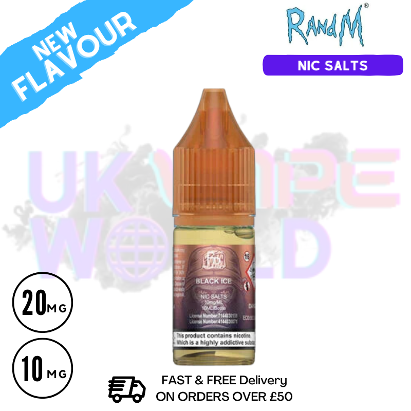 Shop Black ICE RandM Tornado 7000 Nic Salt 10ML eLiquid - UK Vape World