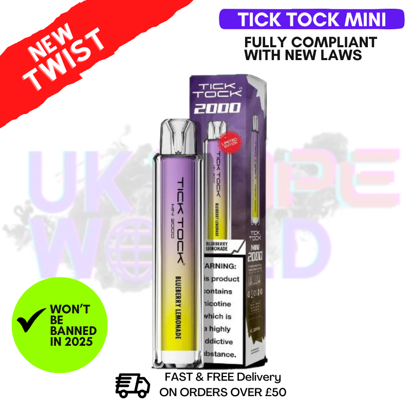 Blueberry Lemonade Tick Tock Mini 2000 Puff Kit