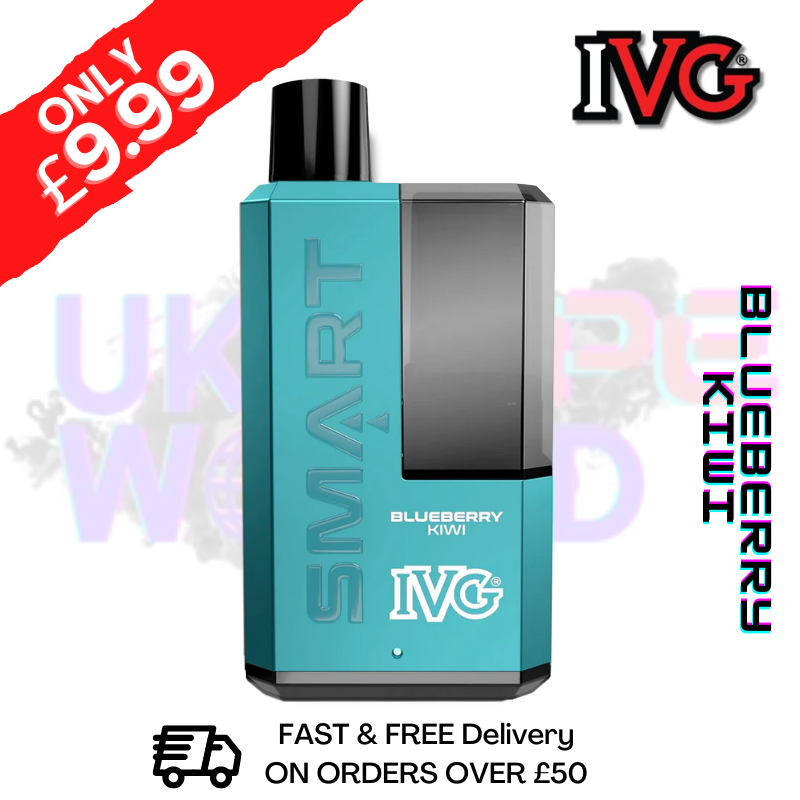 Shop Blueberry Kiwi IVG 5500 Smart Disposable Kit - ONLY £9.99 - UK Vape World