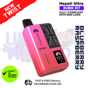 Shop Blueberry Raspberry Hayati Rubik 7000 Puff 7K Bar - UK Vape World