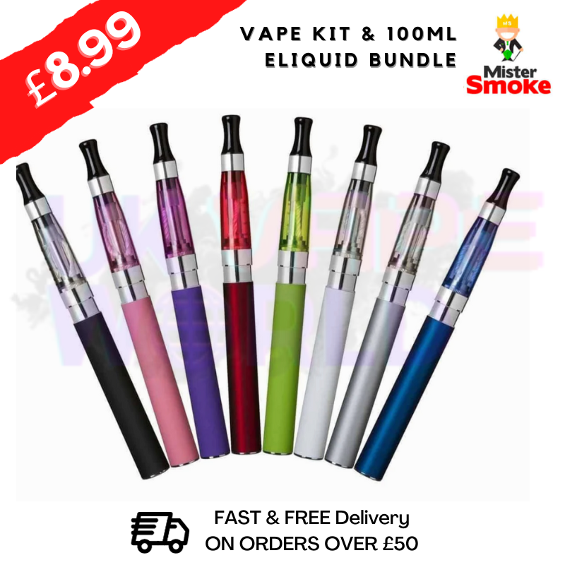 Mr Smoke CE4 VAPE KIT + FREE E-LIQUID