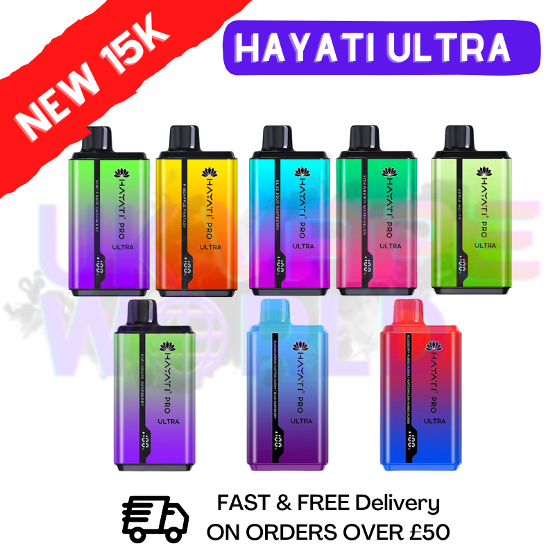 Shop Hayati Pro Ultra 15000 Puff 15K Bar Twist Disposable ZERO (0MG) - £9.99 - UK Vape World