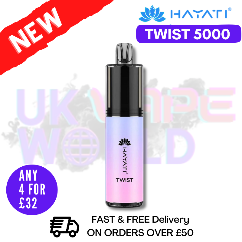 Shop Cotton Candy Hayati Twist 5000 Puff 5K Disposable Kit - UK Vape World