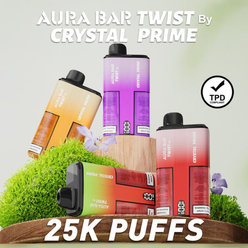 Shop Crystal Prime 25K Puff AURA BAR Kit | Only £9.99 - UK Vape World