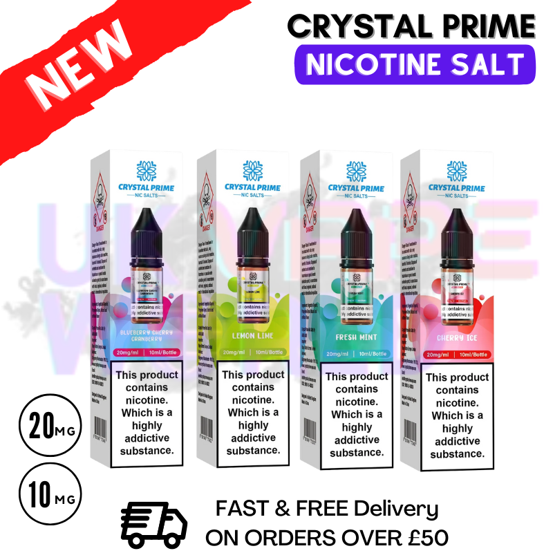 Shop Crystal Prime 7000 Nic Salt E Liquid - UK Vape World