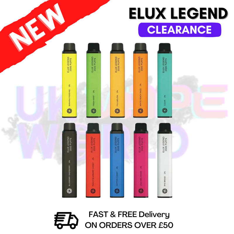 Shop CLEARANCE | ELUX LEGEND 3500 Bar BOX OF 10 - UK Vape World