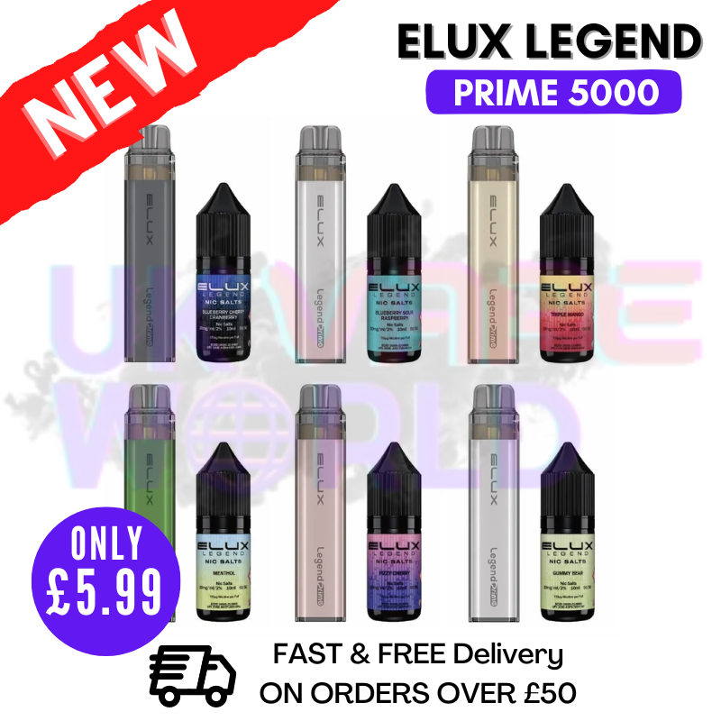 Shop Elux Legend PRIME 5000 Puff Disposable Pod Kit - UK Vape World