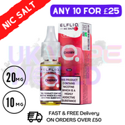 Shop ElfLiq 'Cherry' Nic Salt 10ML eLiquid Online - UK Vape World