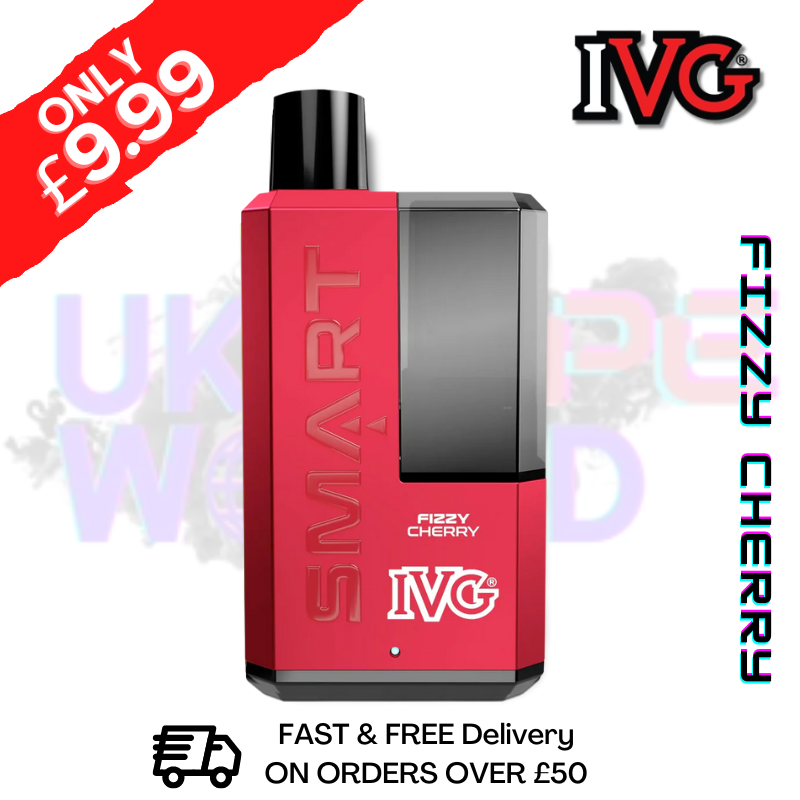 Shop Fizzy Cherry IVG 5500 Smart Disposable Kit - ONLY £9.99 - UK Vape World