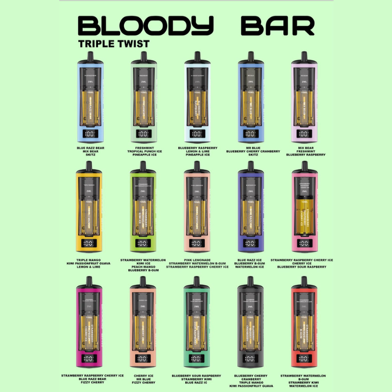 Bloody Bar 30K Triple Twist Flavours List!