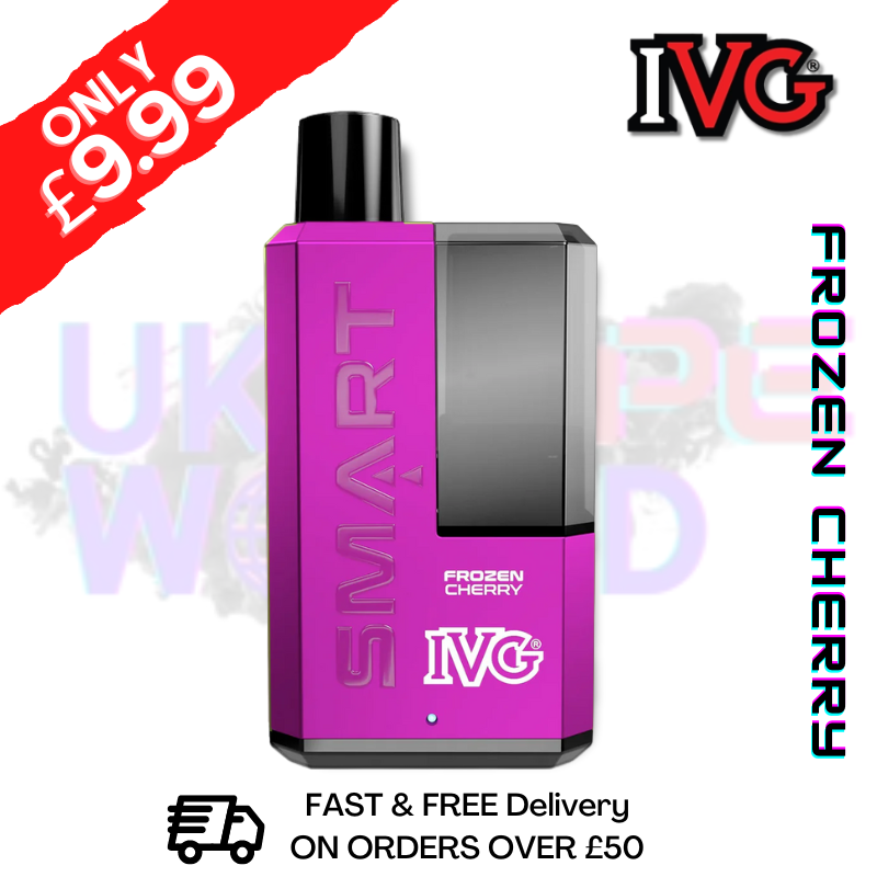 Shop Frozen Cherry IVG 5500 Smart Disposable Kit - ONLY £9.99 - UK Vape World