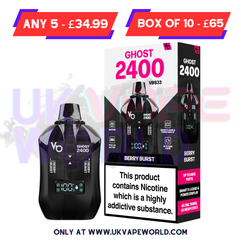 Multi-Buy Offers For Ghost Bar Pro 2400 Vape Kit - UK Vape World