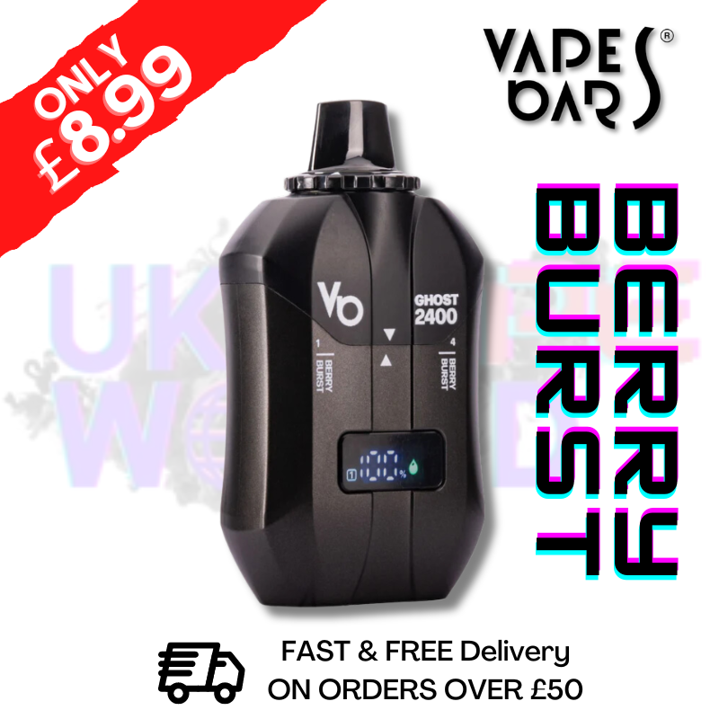 Shop Berry Burst Ghost Bar 2400 Pro Vape Disposable Kit - ONLY £8.99 - UK Vape World