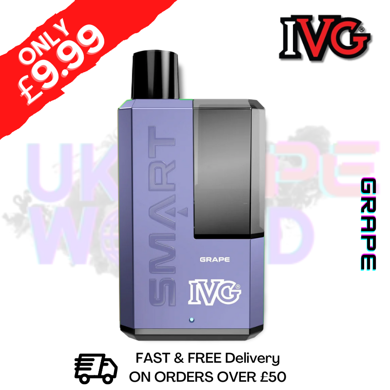 Shop Grape IVG 5500 Smart Disposable Kit - ONLY £9.99 - UK Vape World