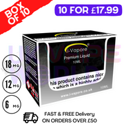 Raspberry i-Vapore E-Liquid 100ML Multi-Pack (10X10ML) - UK Vape World
