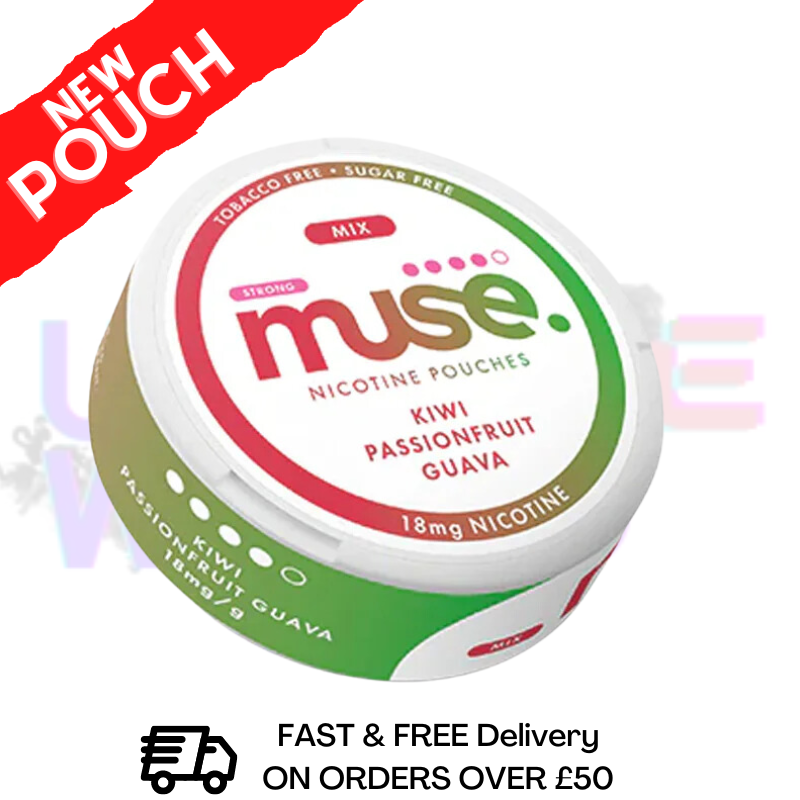 Shop Kiwi Passionfruit Guava Muse Nicotine Pouches - UK Vape World