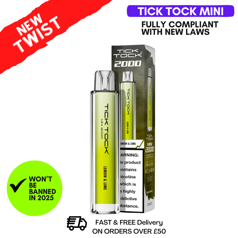 Lemon & Lime Tick Tock Mini 2000 Puff Kit