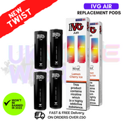 Shop IVG AIR Pods Lemon Cherry ICE Pack Of 4 - UK Vape World