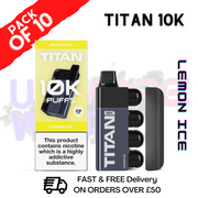 Shop Lemon ICE - Titan 10K Disposable Vape Kit Box Pack Of 10  - UK Vape World