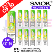 Shop Lemon Lime Smok Nic Salt E Liquid BOX OF 10 - UK Vape World