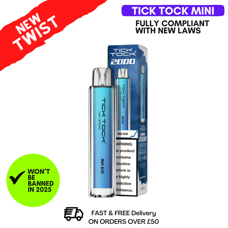 Mad Blue Tick Tock Mini 2000 Puff Kit