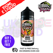 Buy Online Mango Banana Seriously Tropcial 100ML Eliquid Shortfill E Juice - UK Vape World