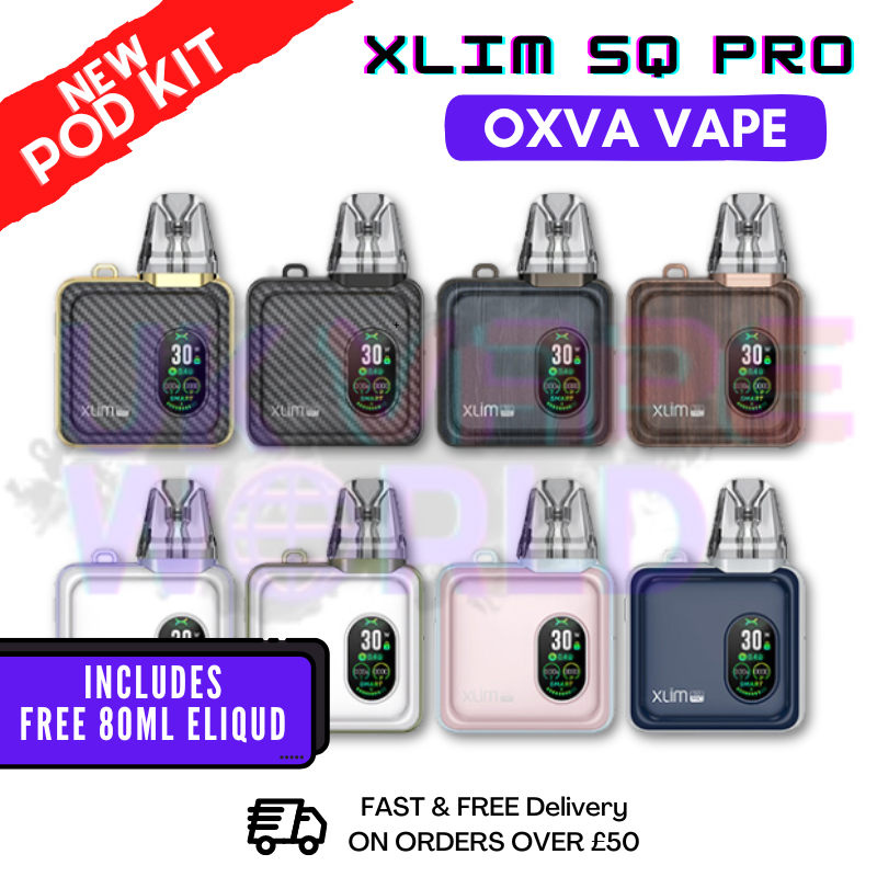 Oxva Xlim SQ Pro 30W Vape Kit | £19.99 | FREE 80ML Eliquid