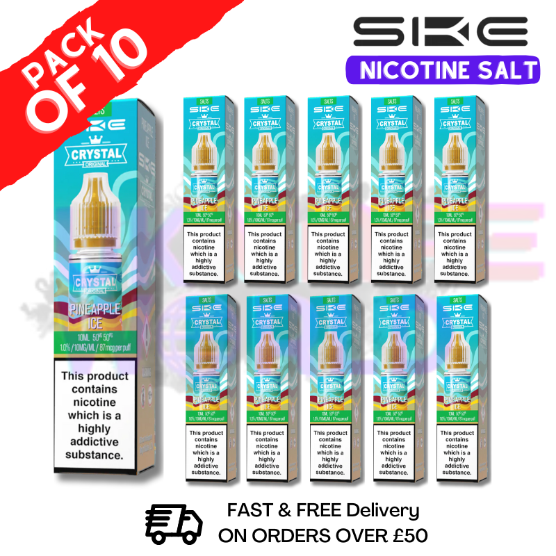 Shop Pineapple ICE Crystal SKE Nic Salt Box / Pack Of 10 - UK Vape World