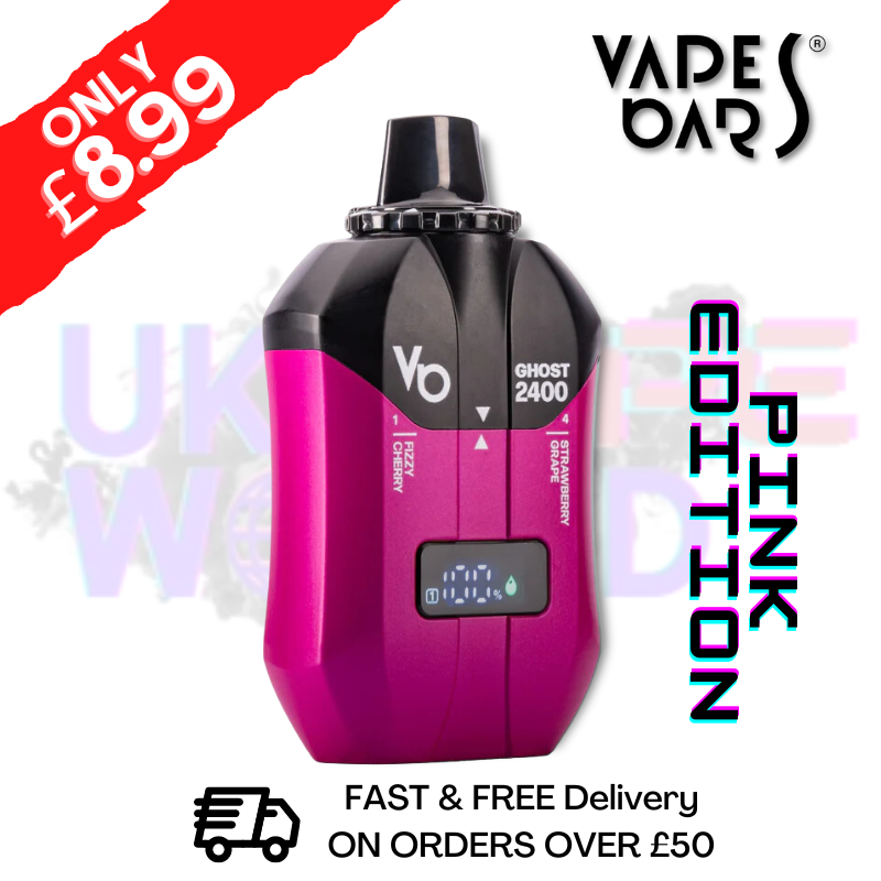 Shop Pink Edition Ghost Bar 2400 Pro Vape Disposable Kit - ONLY £8.99