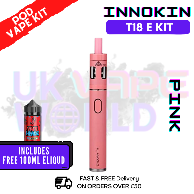 Shop Pink Innokin Endura T18E Starter Kit - ONLY £16.99 - UK Vape World