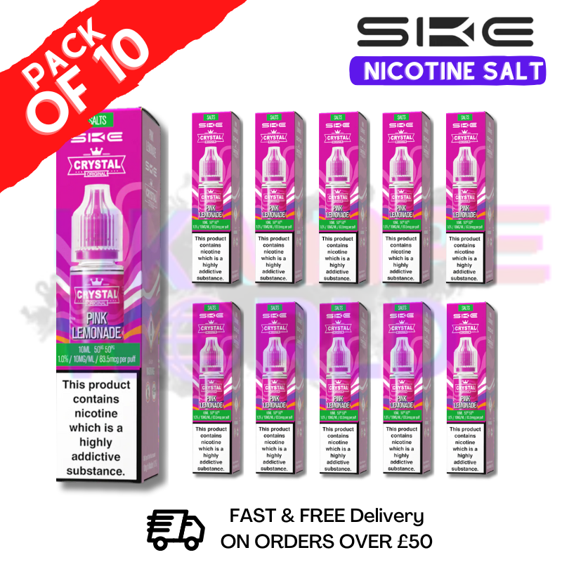 Shop Pink Lemonade Crystal SKE Nic Salt Box / Pack Of 10 - UK Vape World