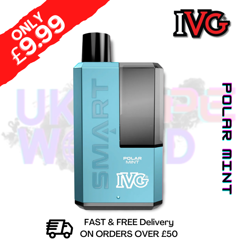 Shop Polar Mint IVG 5500 Smart Disposable Kit - ONLY £9.99 - UK Vape World