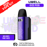 Shop Purple Uwell Caliburn GZ2 Pod Kit + Free Nic Salt - UK Vape World