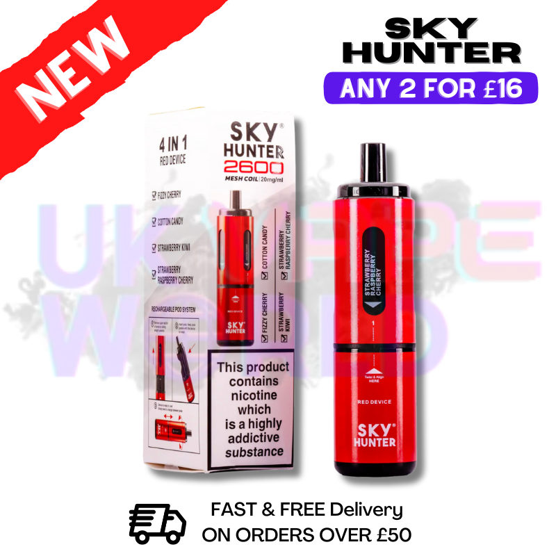 Sky Hunter 2600 Disposable 4 IN 1 Disposable Vape Pen Kit