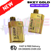 Shop SKey Vape Gold 600 Disposable Vape Bar - UK Vape World