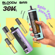 Bloody Bar 30K Whats Inside, and spin to use flavours!