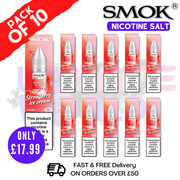 Shop Strawberry Ice Cream Smok Nic Salt E Liquid BOX OF 10 - UK Vape World