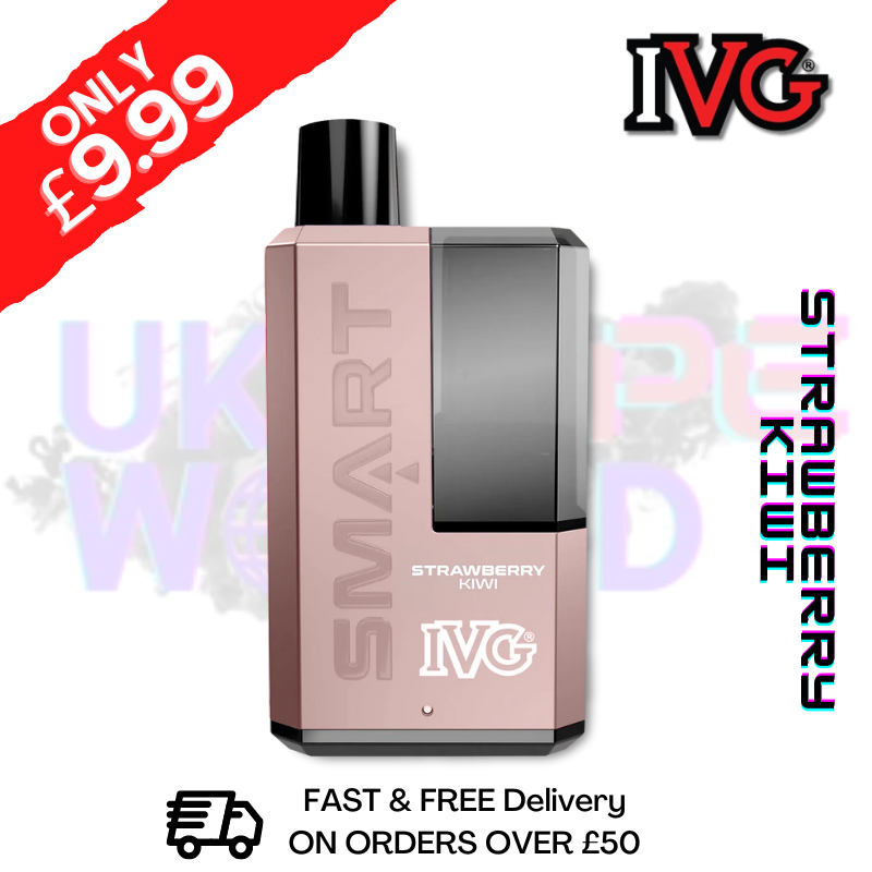 Shop Strawberry Kiwi IVG 5500 Smart Disposable Kit - ONLY £9.99 - UK Vape World