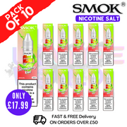 Shop Strawberry Kiwi Smok Nic Salt E Liquid BOX OF 10 - UK Vape World