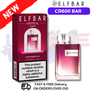 Strawberry ICE Elf Bar Crystal CR600 Bar - UK Vape World