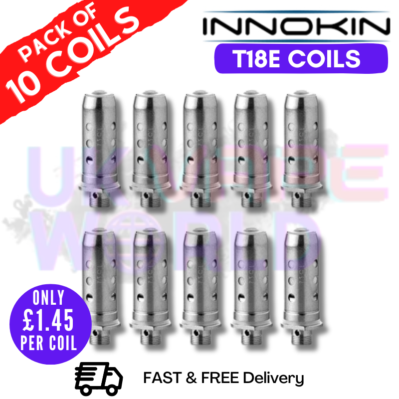 Shop Innokin T18E Coils Pack Of 10 - ONLY £1.45 PER COIL - UK Vape World