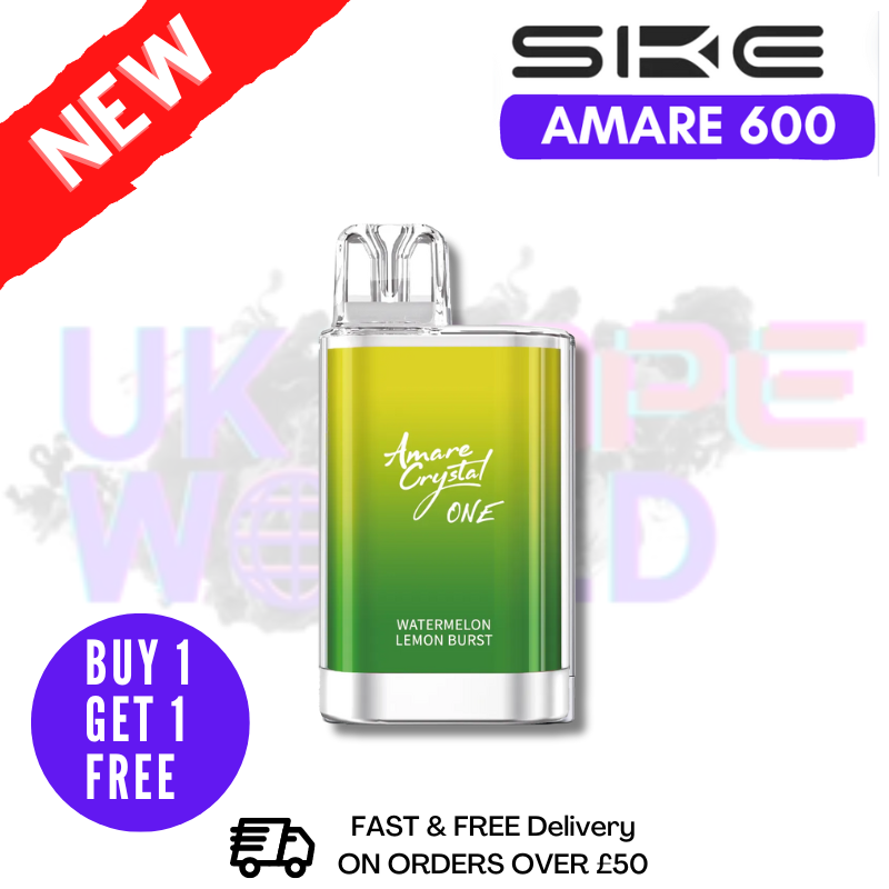 Shop SKE Amare Crystal One Watermelon Lemon Burst Disposable - UK Vape World