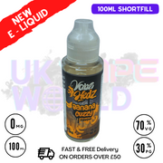 Shop Banana Cuzzy Vape Hedz 100ml Shortfill Eliquid - UK Vape World