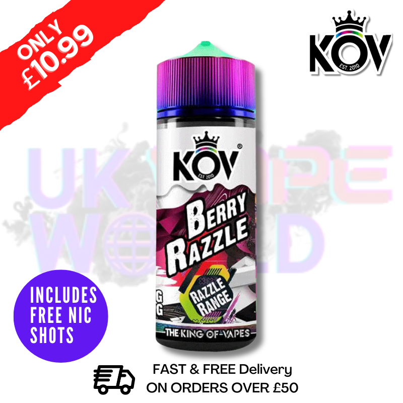 Shop Berry Razzle Range KOV 100ML Eliquid Shortfill E Juice - UK Vape World