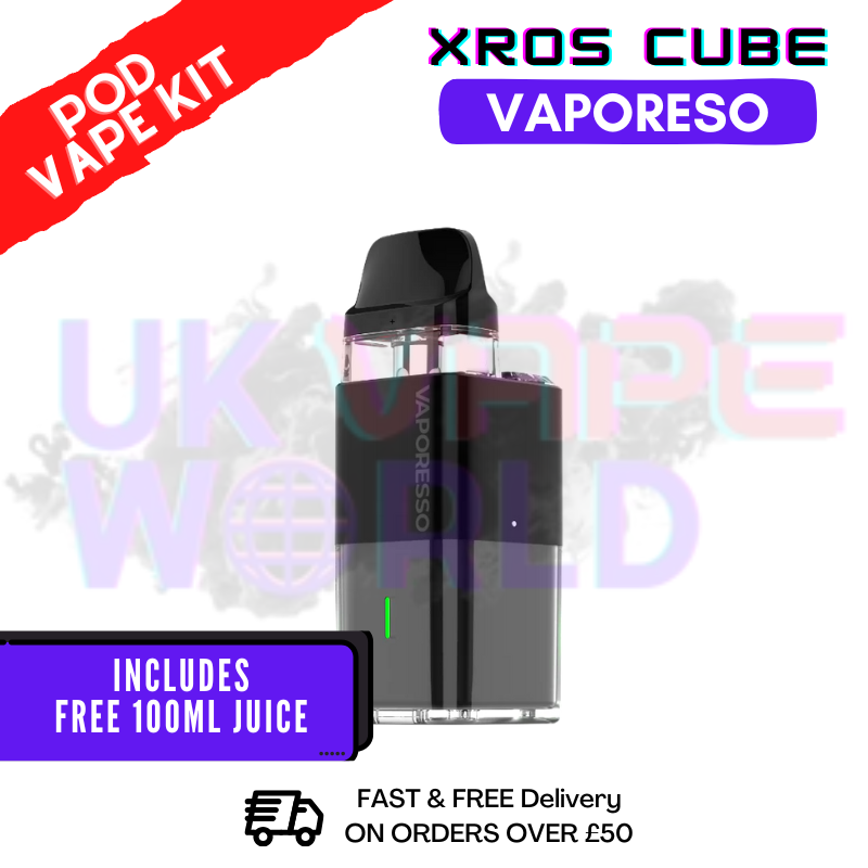 Shop Black Xros Cube Refillable Pod Vape Kit - UK Vape World