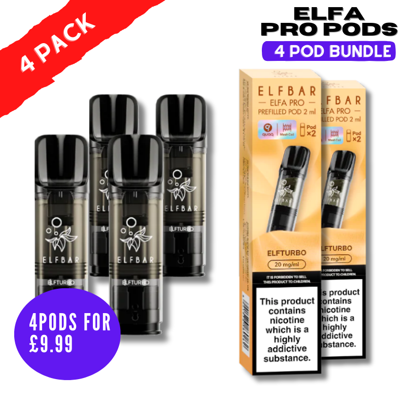 Shop Blueberry Snow ELFA Pro Pods - Pack Of 4 PODS - UK Vape World