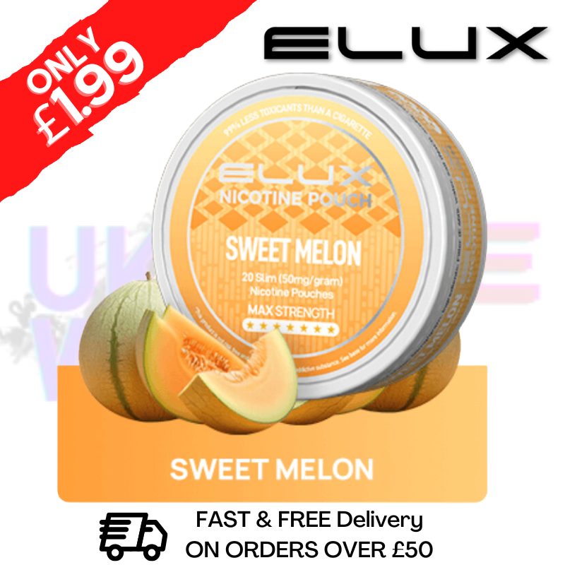 Shop Sweet Melon Elux Nicotine Pouches - UK Vape World